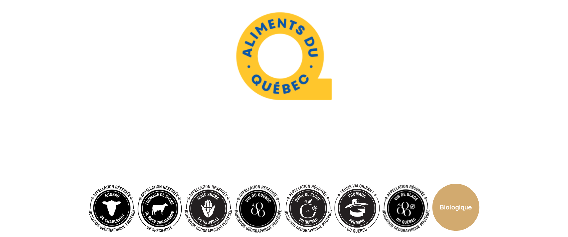 Logos Appellations Aliments du Québec