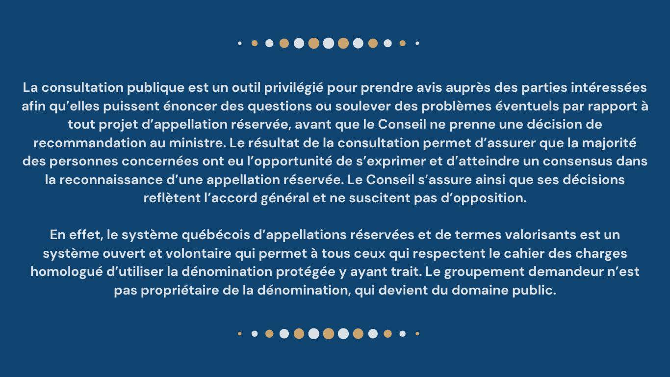 Bannière consultation publique Acerum du Québec